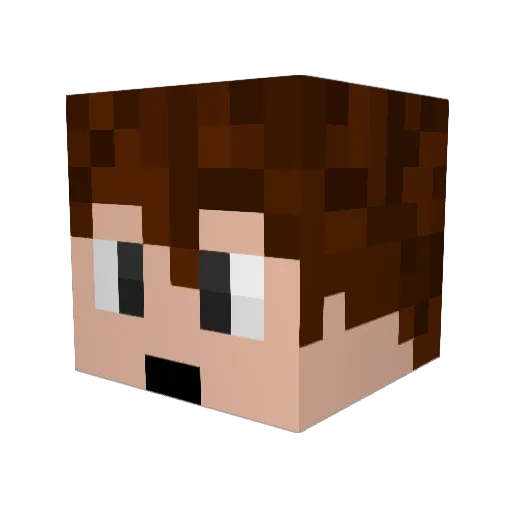 mxtheus Minecraft avatar head, 3D render