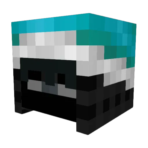 mxtiqn Minecraft avatar head, 3D render