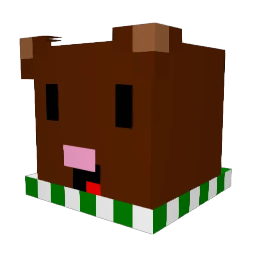 mxtt001 Minecraft avatar head, 3D render