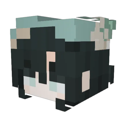 mxttea Minecraft avatar head, 3D render