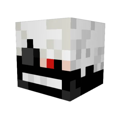 mxtthxwXx Minecraft avatar head, 3D render
