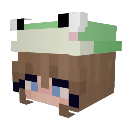 mxttice_ Minecraft avatar head, 3D render