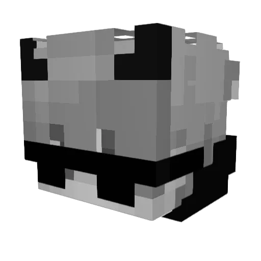 mxttxz Minecraft avatar head, 3D render