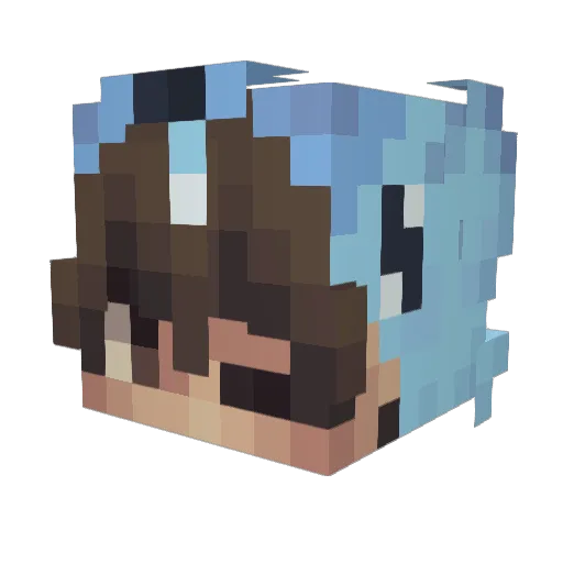 mxtz Minecraft avatar head, 3D render