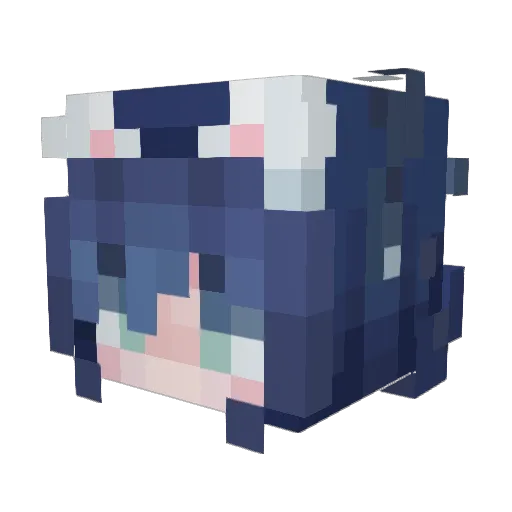 mxventi Minecraft avatar head, 3D render