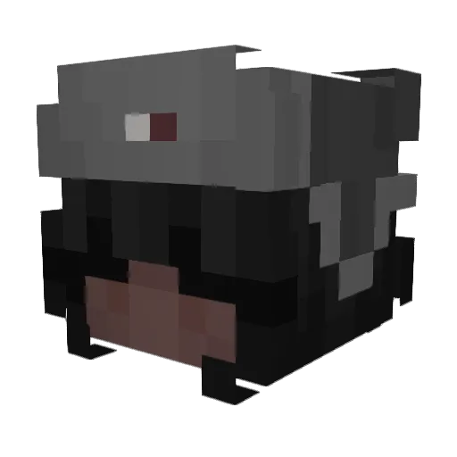 mxvg Minecraft avatar head, 3D render