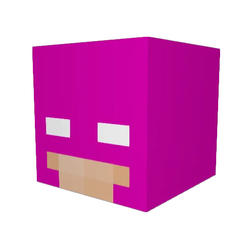 mxwcury_ Minecraft avatar head, 3D render