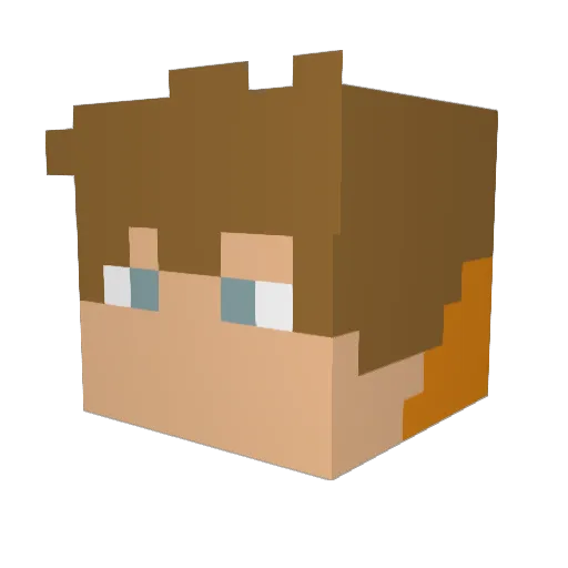 mxwijk Minecraft avatar head, 3D render