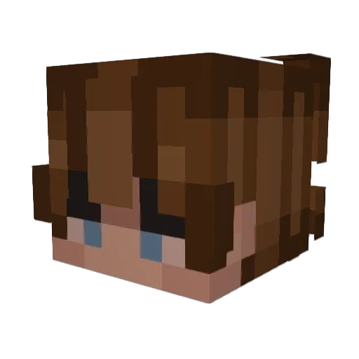 mxxcvs Minecraft avatar head, 3D render