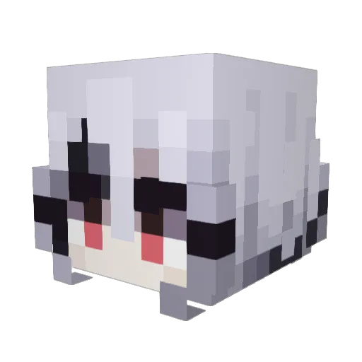 mxy8 Minecraft avatar head, 3D render