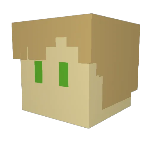 mxzoinks Minecraft avatar head, 3D render