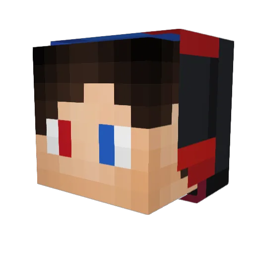 my48 Minecraft avatar head, 3D render