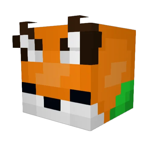myBark Minecraft avatar head, 3D render