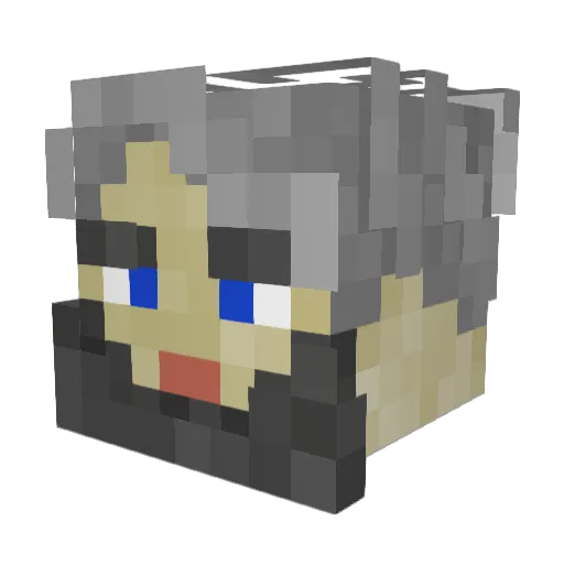 myBreakfast Minecraft avatar head, 3D render