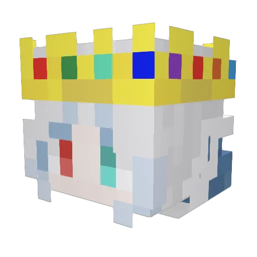 myHPmoo Minecraft avatar head, 3D render