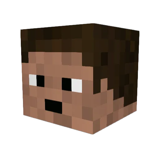 myVODKA50 Minecraft avatar head, 3D render