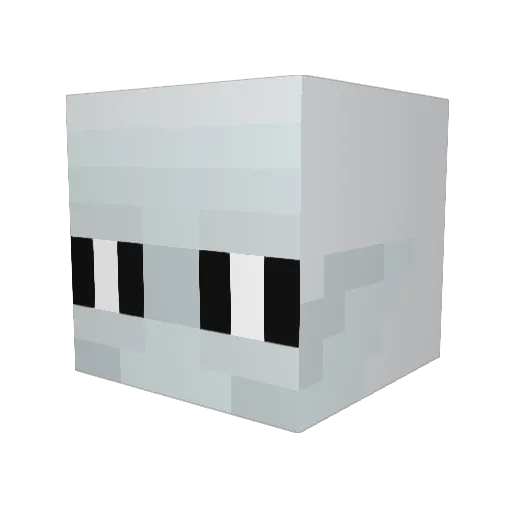 myWitness Minecraft avatar head, 3D render