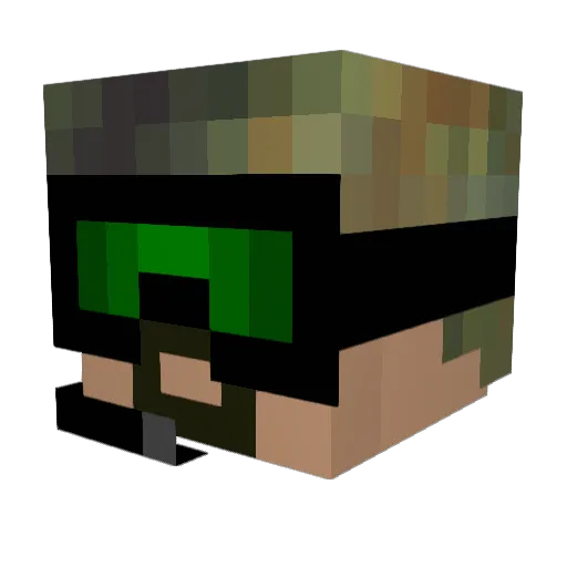 my_Guardian Minecraft avatar head, 3D render