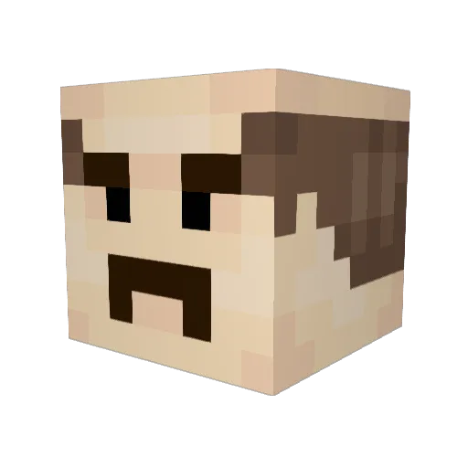 my_bootycheeks Minecraft avatar head, 3D render