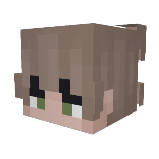 my_dad_left_me Minecraft avatar head, 3D render