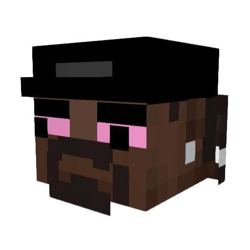 my_name_jeff_21 Minecraft avatar head, 3D render