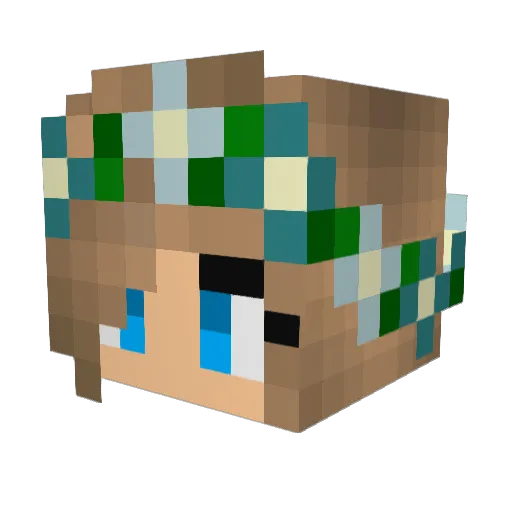my_names_abi Minecraft avatar head, 3D render