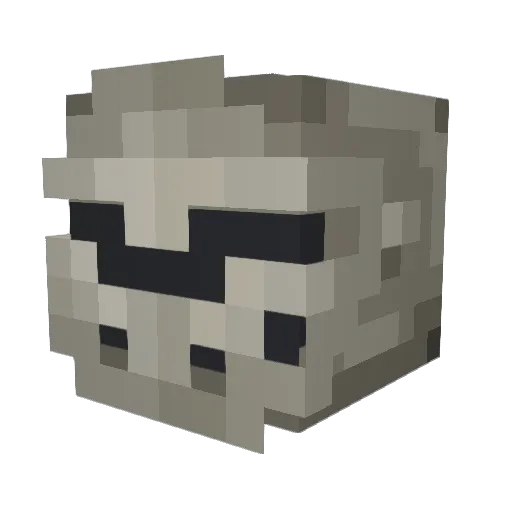 my_secret_name Minecraft avatar head, 3D render