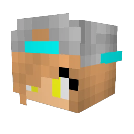 mya8jc Minecraft avatar head, 3D render