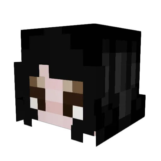 myah34 Minecraft avatar head, 3D render