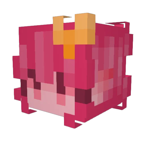 myahbear Minecraft avatar head, 3D render