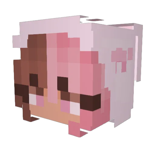 myajayjayy Minecraft avatar head, 3D render