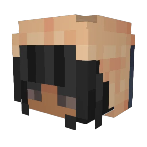 myaloll Minecraft avatar head, 3D render