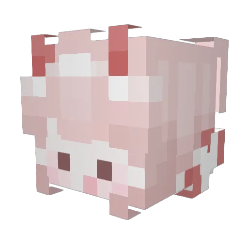 myang_ Minecraft avatar head, 3D render