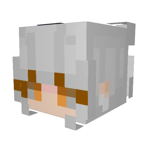 myaphrodites Minecraft avatar head, 3D render