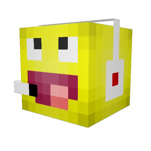 myasouza Minecraft avatar head, 3D render