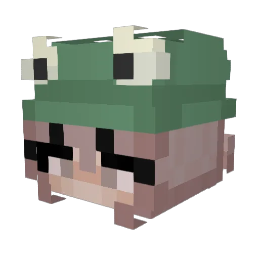 myawrld Minecraft avatar head, 3D render