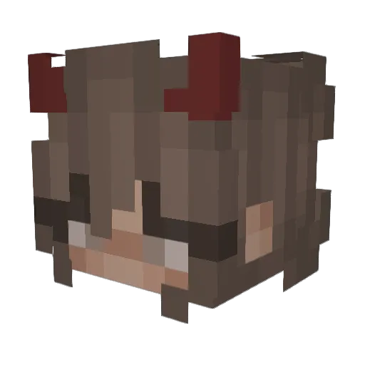 mybaesolis Minecraft avatar head, 3D render