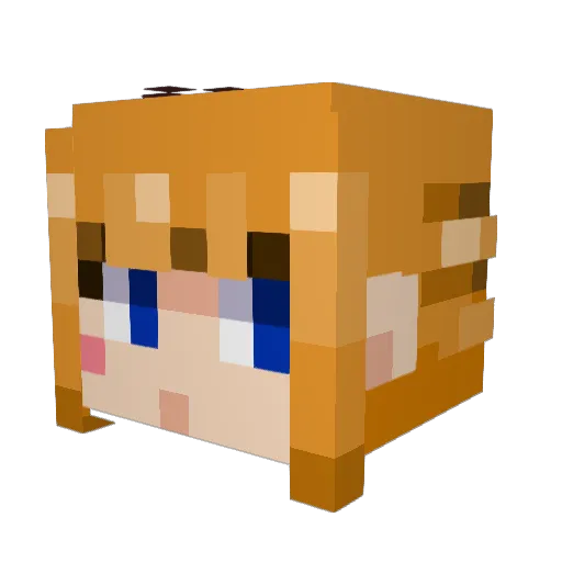 mybelovedwitch Minecraft avatar head, 3D render