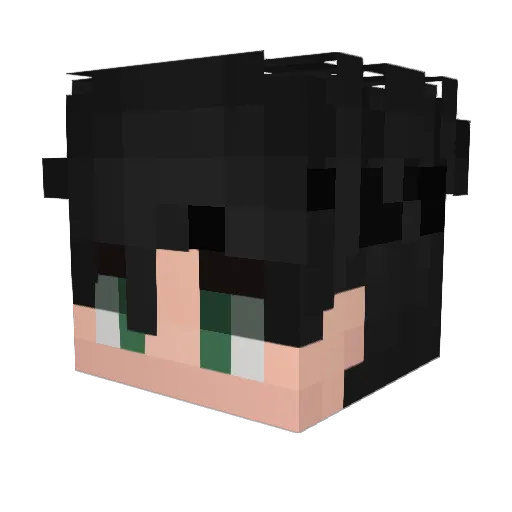 mybird Minecraft avatar head, 3D render