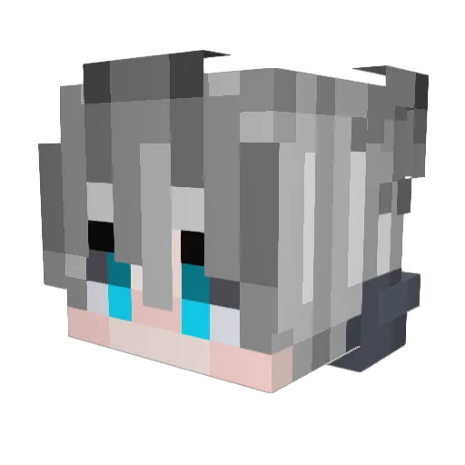 mybo23 Minecraft avatar head, 3D render