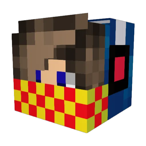 mybones121 Minecraft avatar head, 3D render
