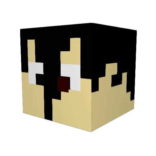 myboof Minecraft avatar head, 3D render
