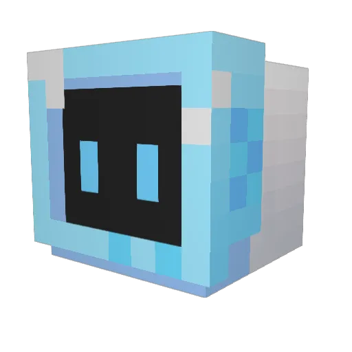 myborthergod Minecraft avatar head, 3D render