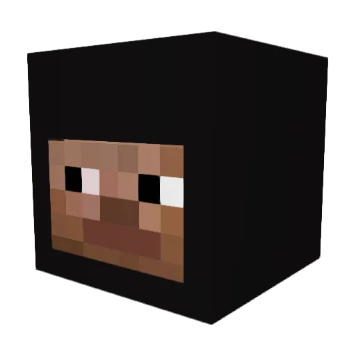 mybr Minecraft avatar head, 3D render