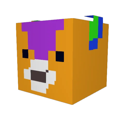 mychickenugget Minecraft avatar head, 3D render