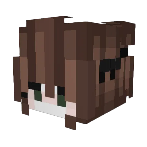 myd1la Minecraft avatar head, 3D render