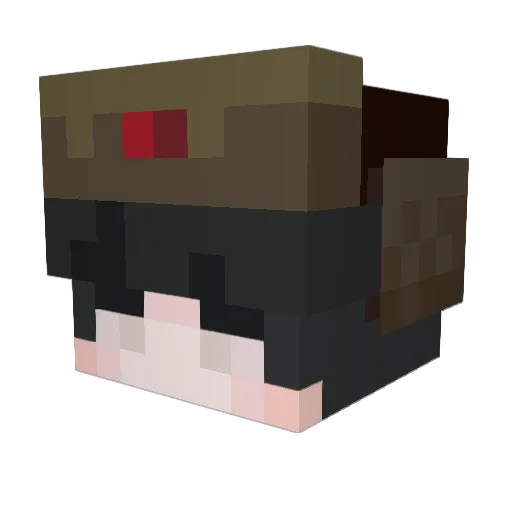mydadleftme42069 Minecraft avatar head, 3D render