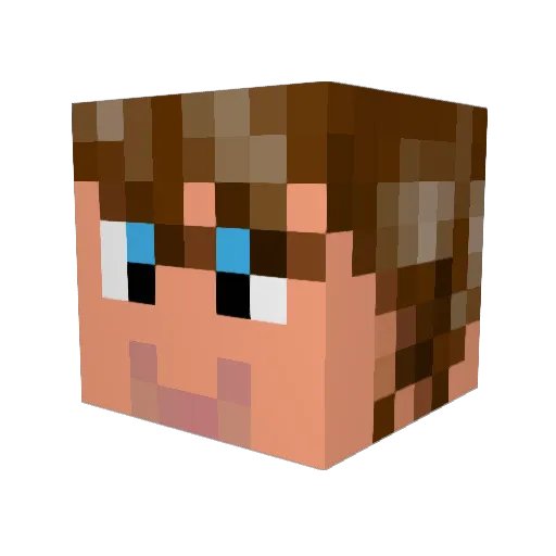 mydawnie Minecraft avatar head, 3D render