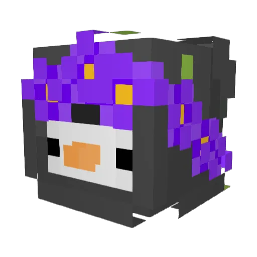 mydeid4vid Minecraft avatar head, 3D render