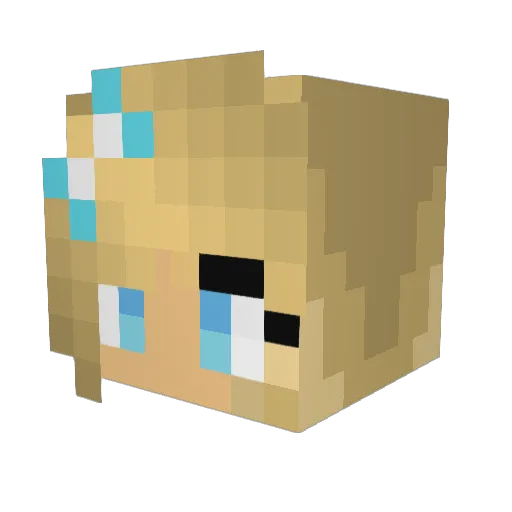 mydog345 Minecraft avatar head, 3D render